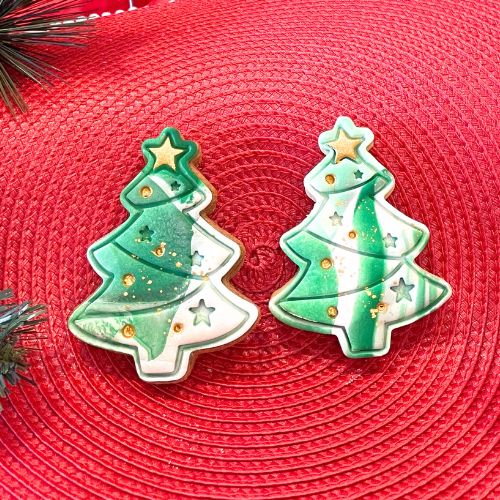 Christmas Tree sugar cookies