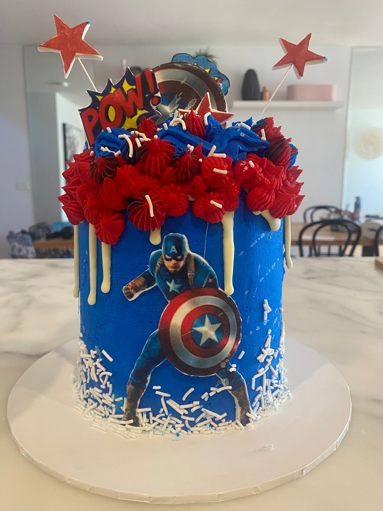 Captain America Cake – glikocakes